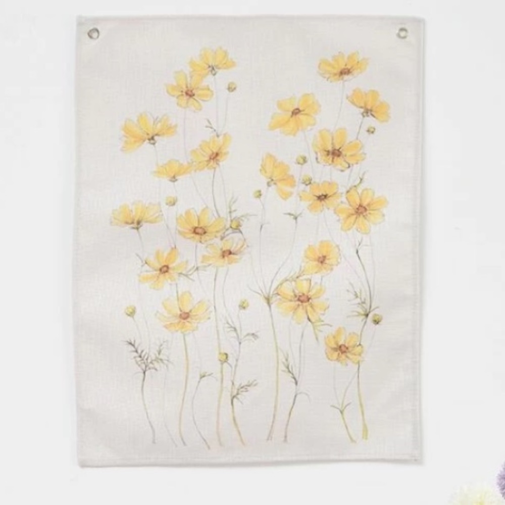 Flower wall art tapestry